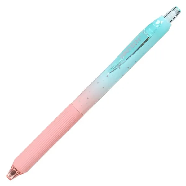 στυλό writech nebula gel με κουμπί μπλε μελάνι 0.7mm pink & mint - Writech