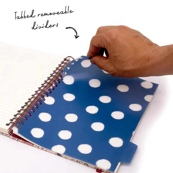 τετράδιο σπιράλ pukka bloom β5 σκληρό εξώφυλλο blue - Pukka pad