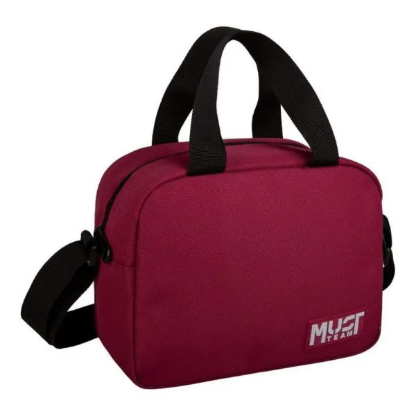 τσαντάκι φαγητού must team bordeaux 24x19x13cm - Diakakis