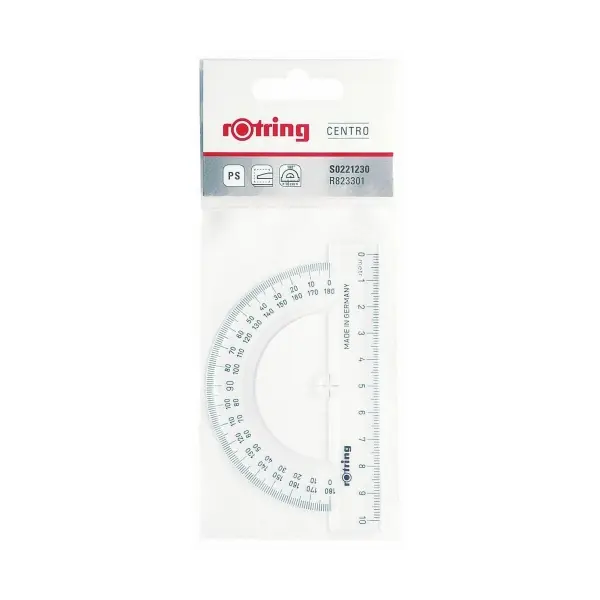 Μοιρογνωμόνιο rotring centro 180o - Rotring