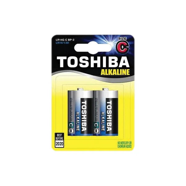 Μπαταρίες toshiba c alkaline lr 14 1.5v 2 τεμάχια - Toshiba