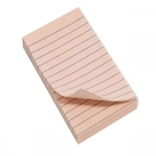 Αυτοκόλλητα χαρτάκια ριγέ κραφτ 10x15cm 100 φύλλα - Groovy