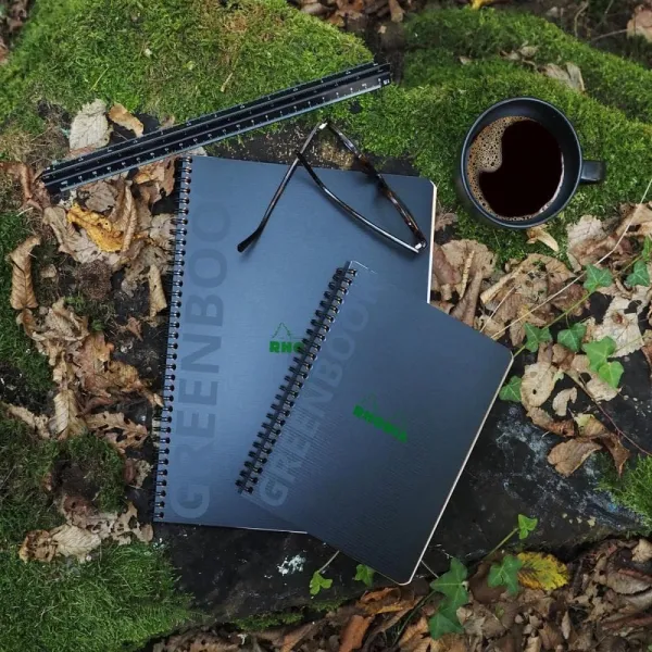 σημειωματαριο σπιράλ rhodia greenbook α4 ριγέ 80 φύλλα - Rhodia