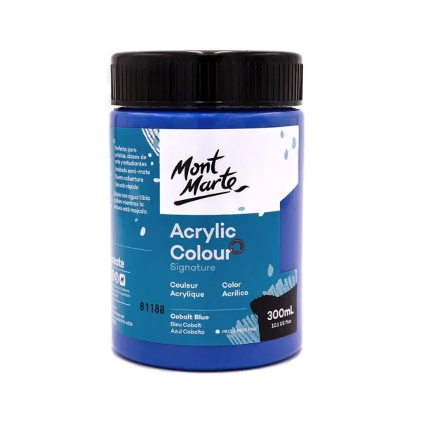 Ακρυλικό χρώμα mont marte 300ml studio acrylic cobalt blue - Mont marte