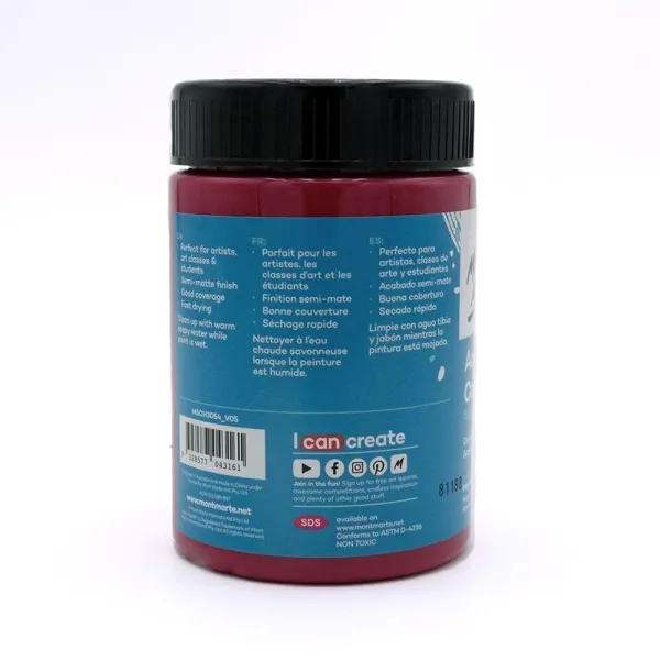 Ακρυλικό χρώμα mont marte 300ml studio acrylic magenta - Mont marte