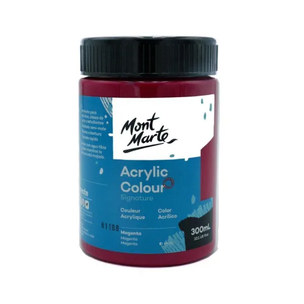 Ακρυλικό χρώμα mont marte 300ml studio acrylic magenta - Mont marte