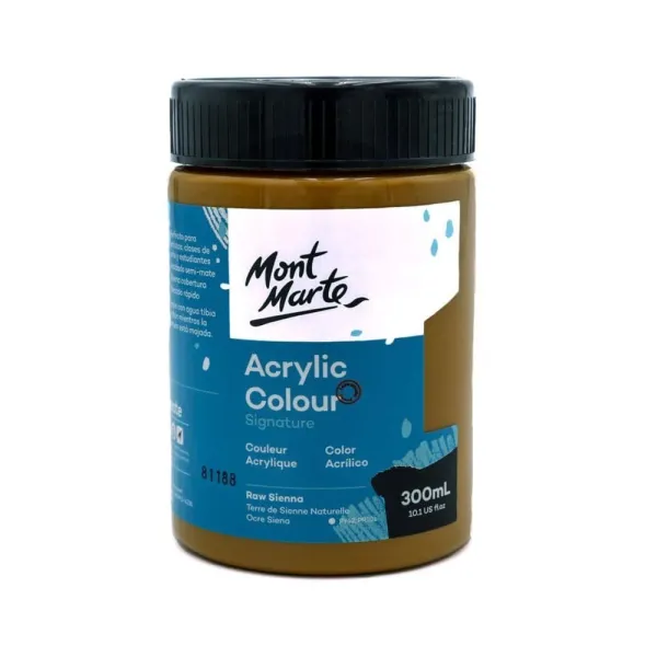 Ακρυλικό χρώμα mont marte 300ml studio acrylic raw sienna - Mont marte