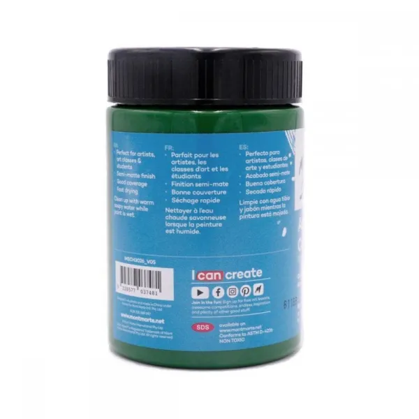 Ακρυλικό χρώμα mont marte 300ml studio acrylic sap green - Mont marte