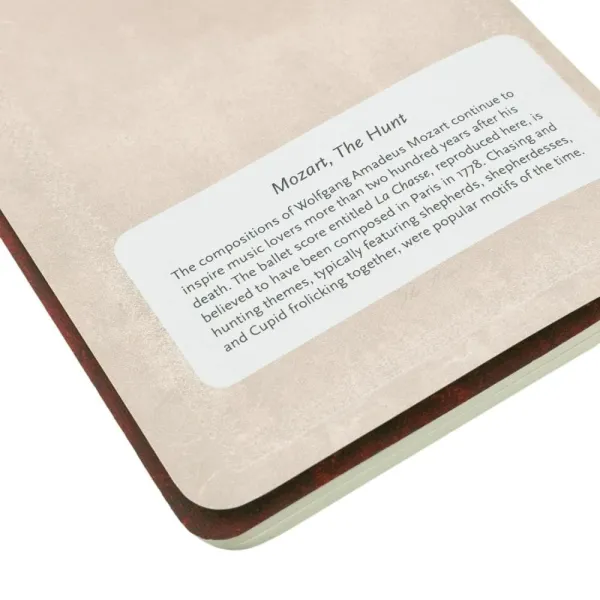 σημειωματάριο paperblanks cahier mozart the hunt α6 ριγέ - Paperblanks