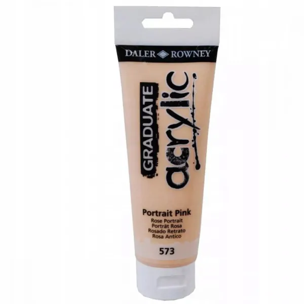Ακρυλικό χρώμα daler rowney 120ml portrait pink 573 - Daler rowney