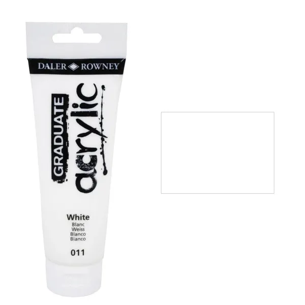 Ακρυλικό χρώμα daler rowney 120ml titanium white 011 - Daler rowney