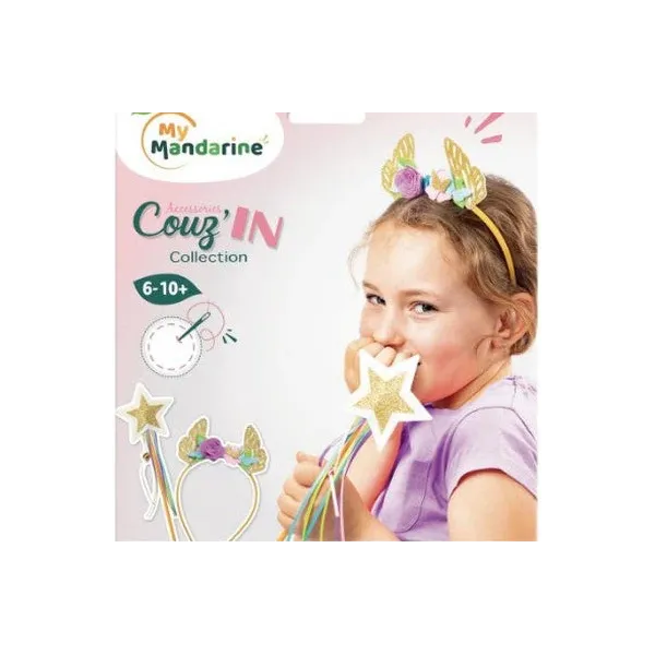 Κατασκευή ραπτικής mandarine στέκα & ραβδάκι pink 6+ - Mandarine