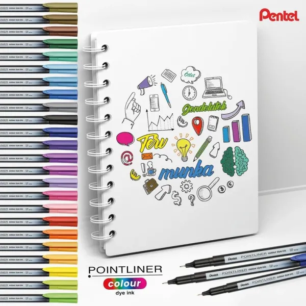 Μαρκαδόρος pentel pointliner s40 0.4mm fine yellow - Pentel