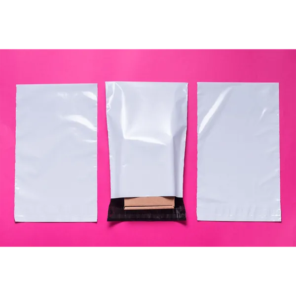 σακούλα αποστολής courier metron πολυαιθυλένιο 27x35+4cm 50mic λευκό 100 τεμάχια - Metron