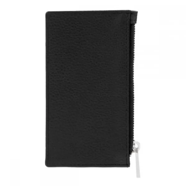 Καρτοθήκη δερμάτινη hugo boss zip classic grained black - Hugo boss