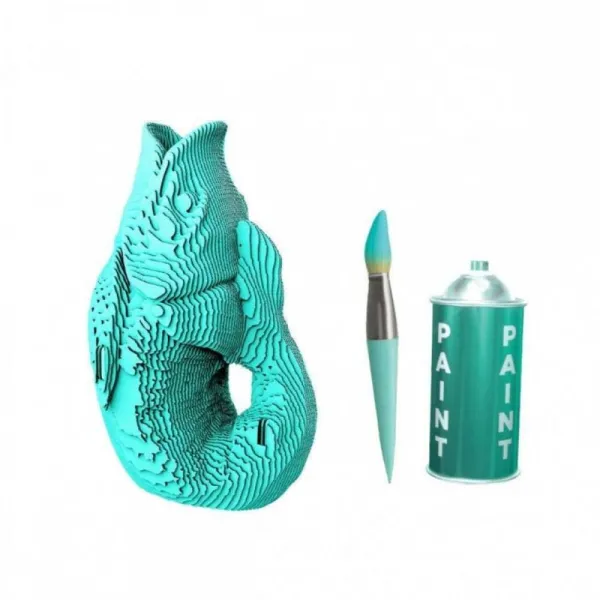 χάρτινη κατασκευή cartonic 3d vase fish 14+ - Cartonic