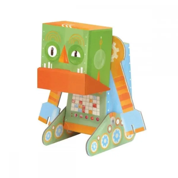 χάρτινο παιχνίδι κατασκευής kroom 3d grumpy robot 4+ - Kroom