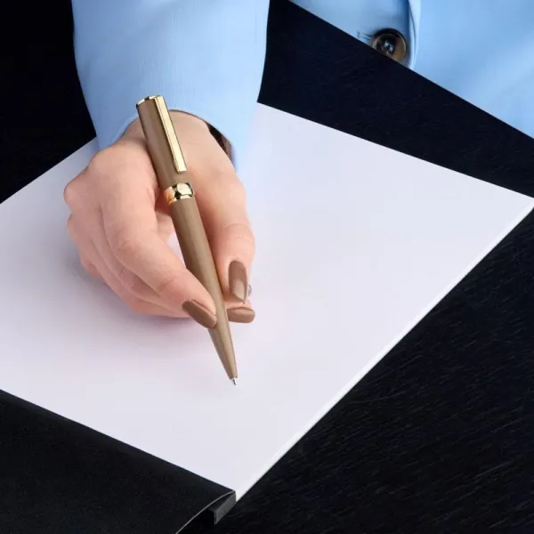 στυλό hugo boss arche double b camel ballpen - Hugo boss