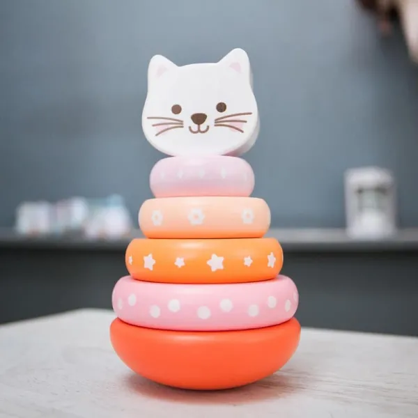 Ξύλινο παιχνίδι iwood wooden stacker kitten 12m+ - Iwood