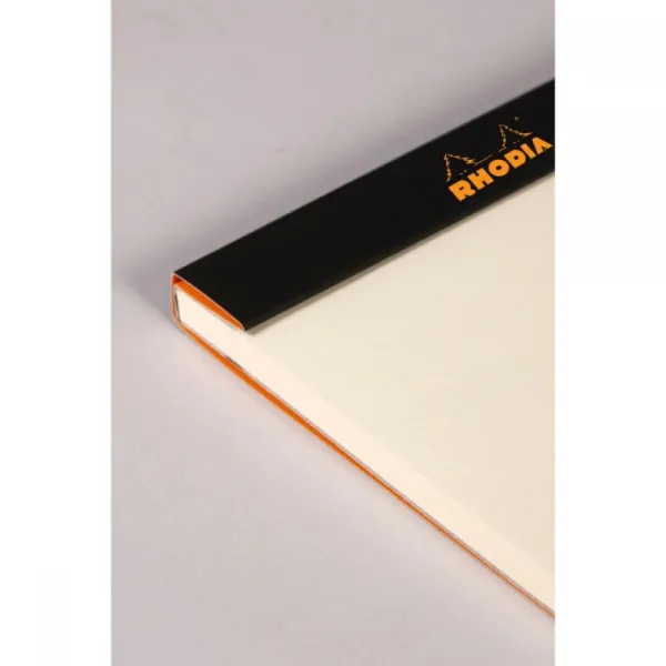 Μπλοκ rhodia a5 ivory λευκό 90gr 70 φύλλα πορτοκαλί εξώφυλλο - Rhodia
