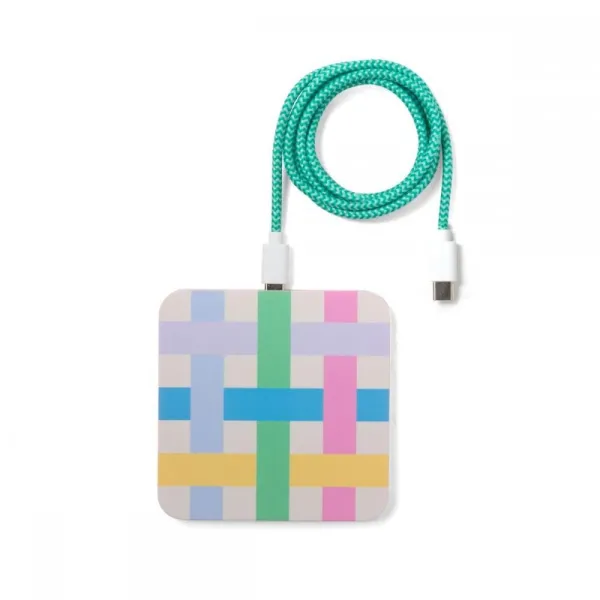 φορτιστής ασύρματος kikkerland 15w colorblock - Kikkerland