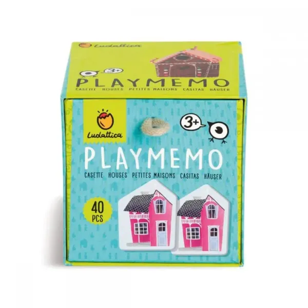 παιχνίδη μνήμης ludattica play memo houses ludattica 40τεμ. 3+ - Ludaticca