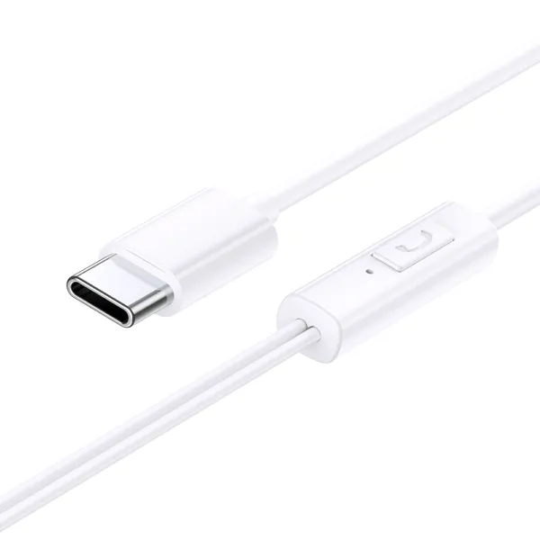 Ακουστικά baseus wired earphones encok cz11 type-c in ear moon white - Baseus