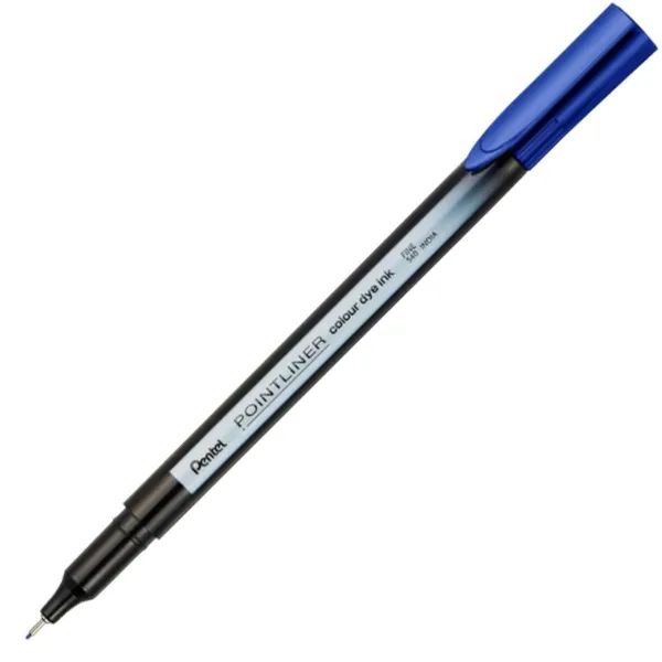Μαρκαδόρος pentel pointliner s40 0.4mm fine blue - Pentel