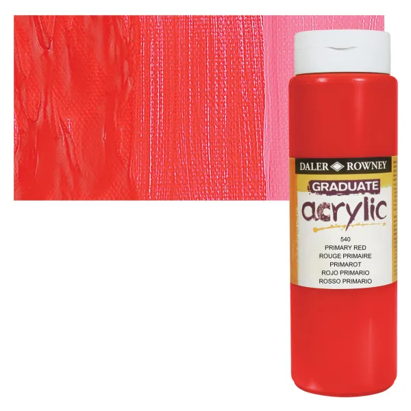 Ακρυλικό χρώμα daler rowney 500ml primary red - Daler rowney
