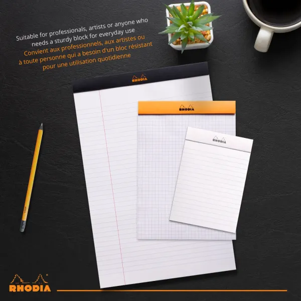 Μπλοκ rhodia 10x15cm ριγέ 80 φύλλα - Rhodia