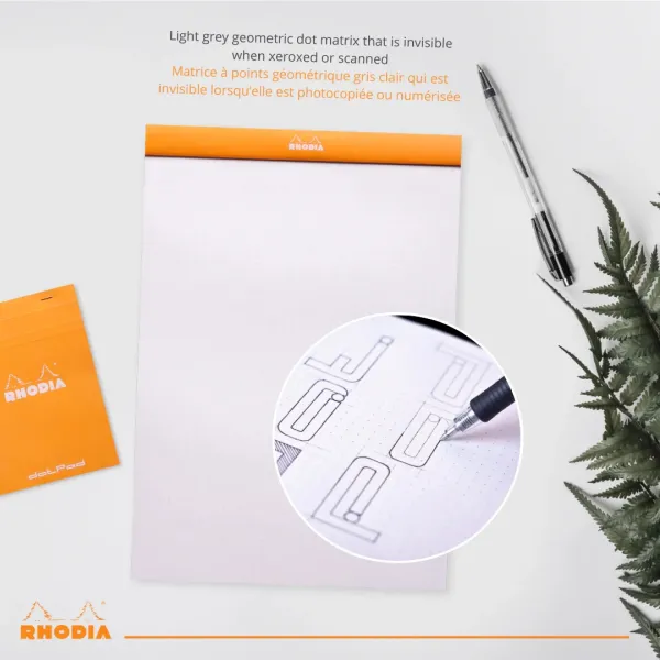 Μπλοκ rhodia με κουκκίδες α4 dotpad πορτοκαλί - Rhodia