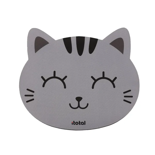 Mouse pad i-total grey cat 25x21.5cm - I-total