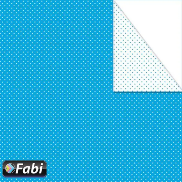 χαρτόνι fabi 50x70cm mίνι πουά γαλάζιο - Fabi