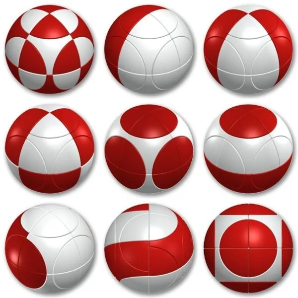 σπαζοκεφαλιά marusenko sphere level 1 άσπρο-κόκκινο 6+ - Marusenko