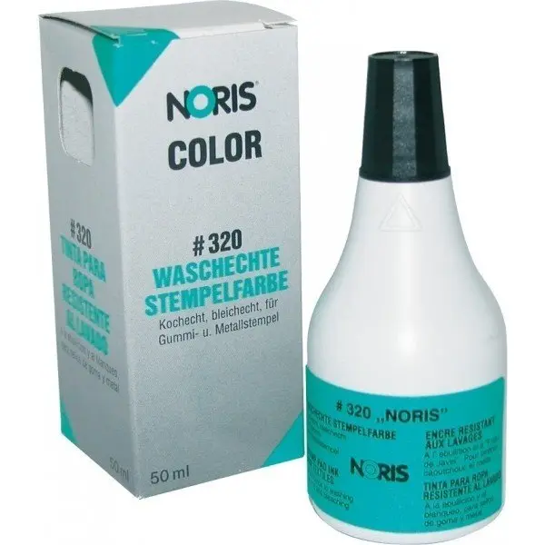 Μελάνι noris για ύφασμα μαύρο #320 50ml - Noris