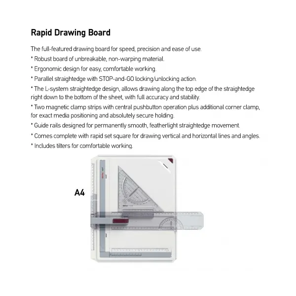 πινακίδα σχεδίασης rotring rapid a4 - Rotring
