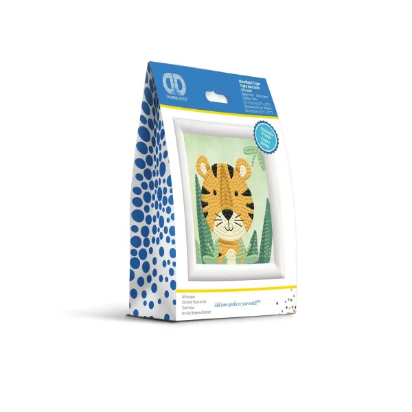 Κατασκευή diamond dotz woodland tiger with frame 8+ - Diamond dotz