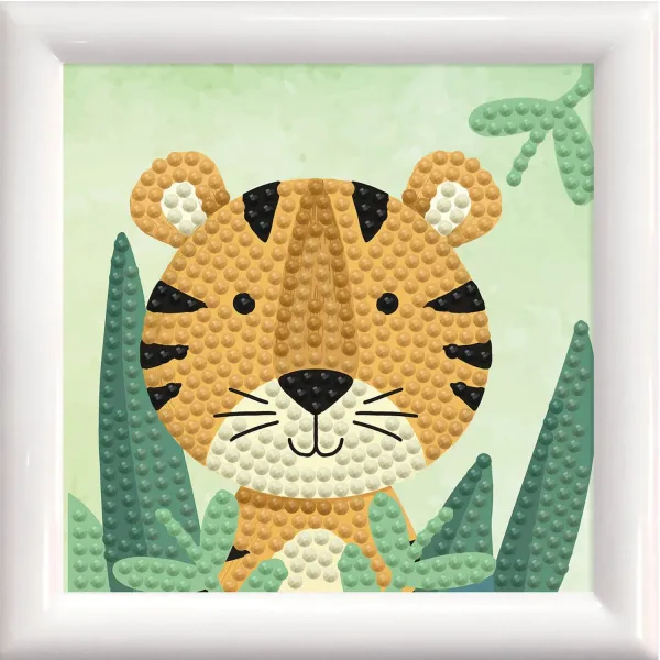 Κατασκευή diamond dotz woodland tiger with frame 8+ - Diamond dotz