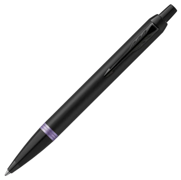 στυλό parker i.m black purple ring bt ballpen με δώρο σημειωματάριο - Parker