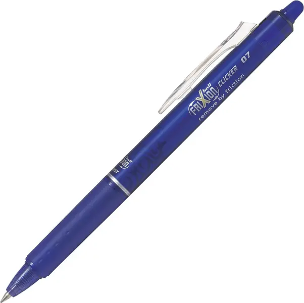 στυλό pilot frixion clicker 0.7m με κουμπί μπλε - Pilot
