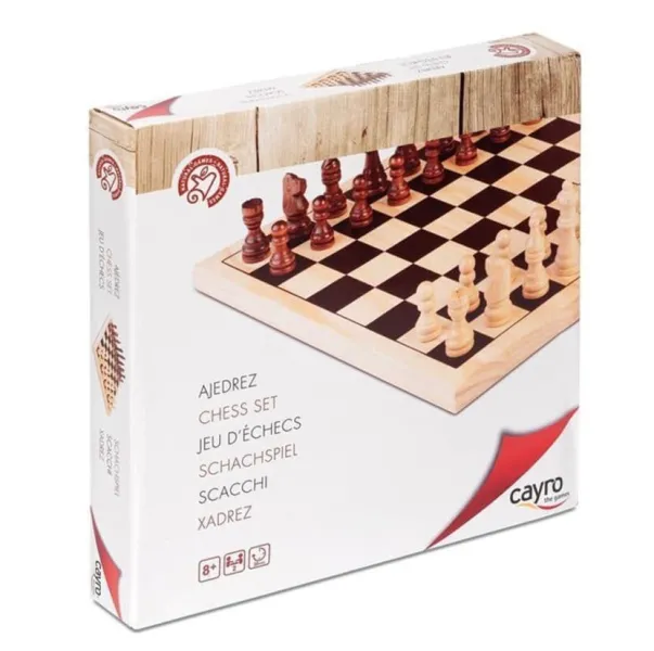 σκάκι ξύλινο cayro 29x29x2cm 8+ - Cayro