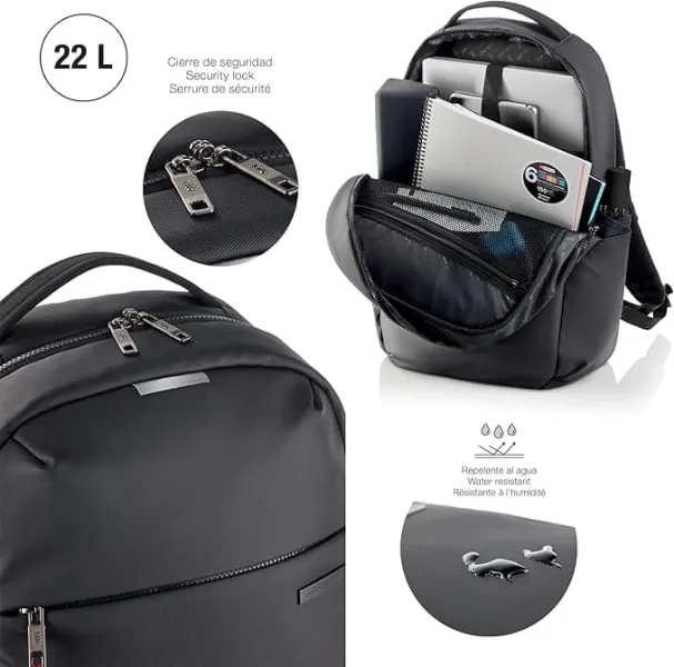 σακίδιο miquelrius bag to work 16 mr16980 μαύρη - Miquelrius