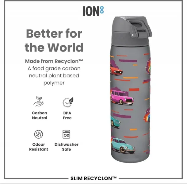 παγούρι ion8 slim 500ml cars - Ion8