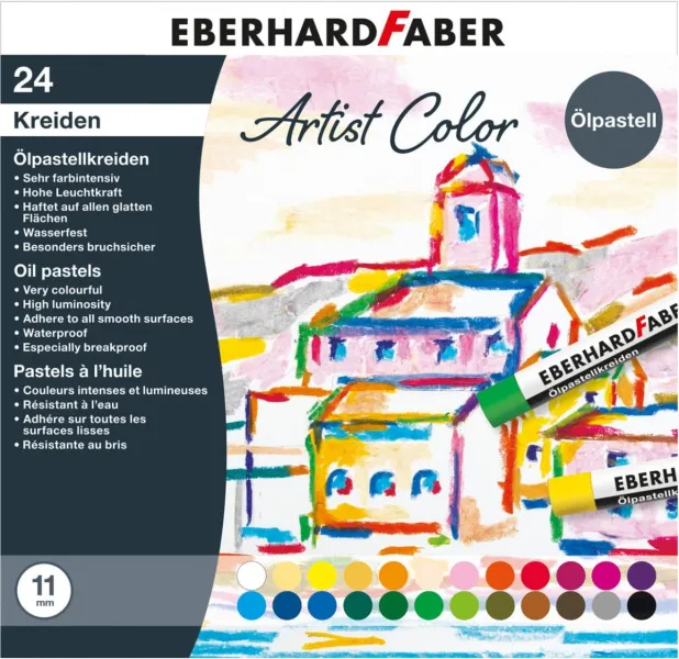 παστέλ λαδιού eberhard faber 24 χρώματα - Eberhard faber