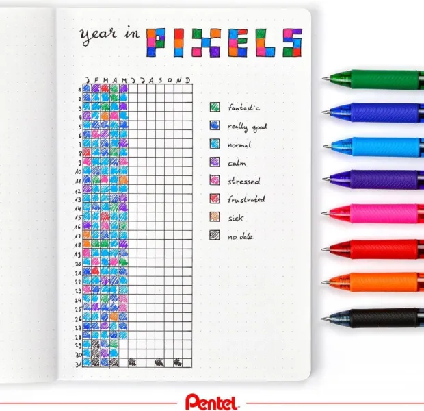στυλό pentel energel 0.7mm bl107 blue black - Pentel