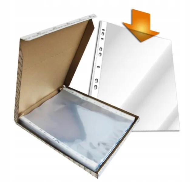 Ζελατίνες με τρύπες durable 2668 100 τεμάχια crystal clear - Durable