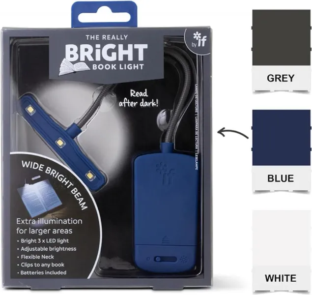 φακός ανάγνωσης if the really bright book light μπλε - If