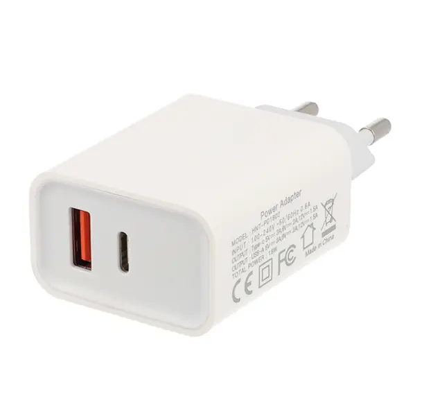 φορτιστής lamtech quick charger 18w qc3.0 & type c white - Lamtech
