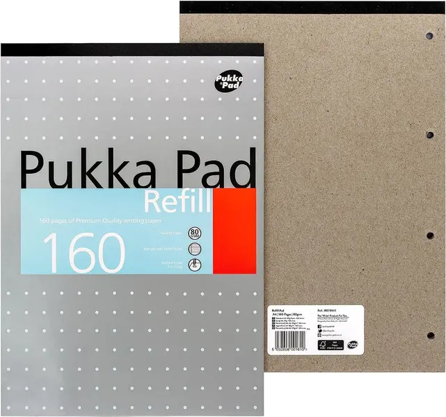Μπλοκ pukka pad a4 160 σελίδες 80 γρ. ασημί εξώφυλλο - Pukka pad
