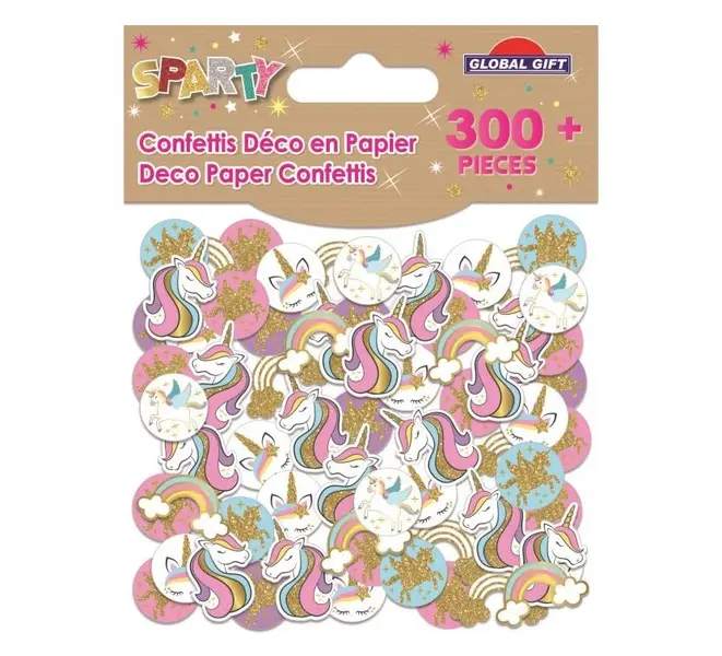 Confetti unicorn 300 τεμάχια - Global gift